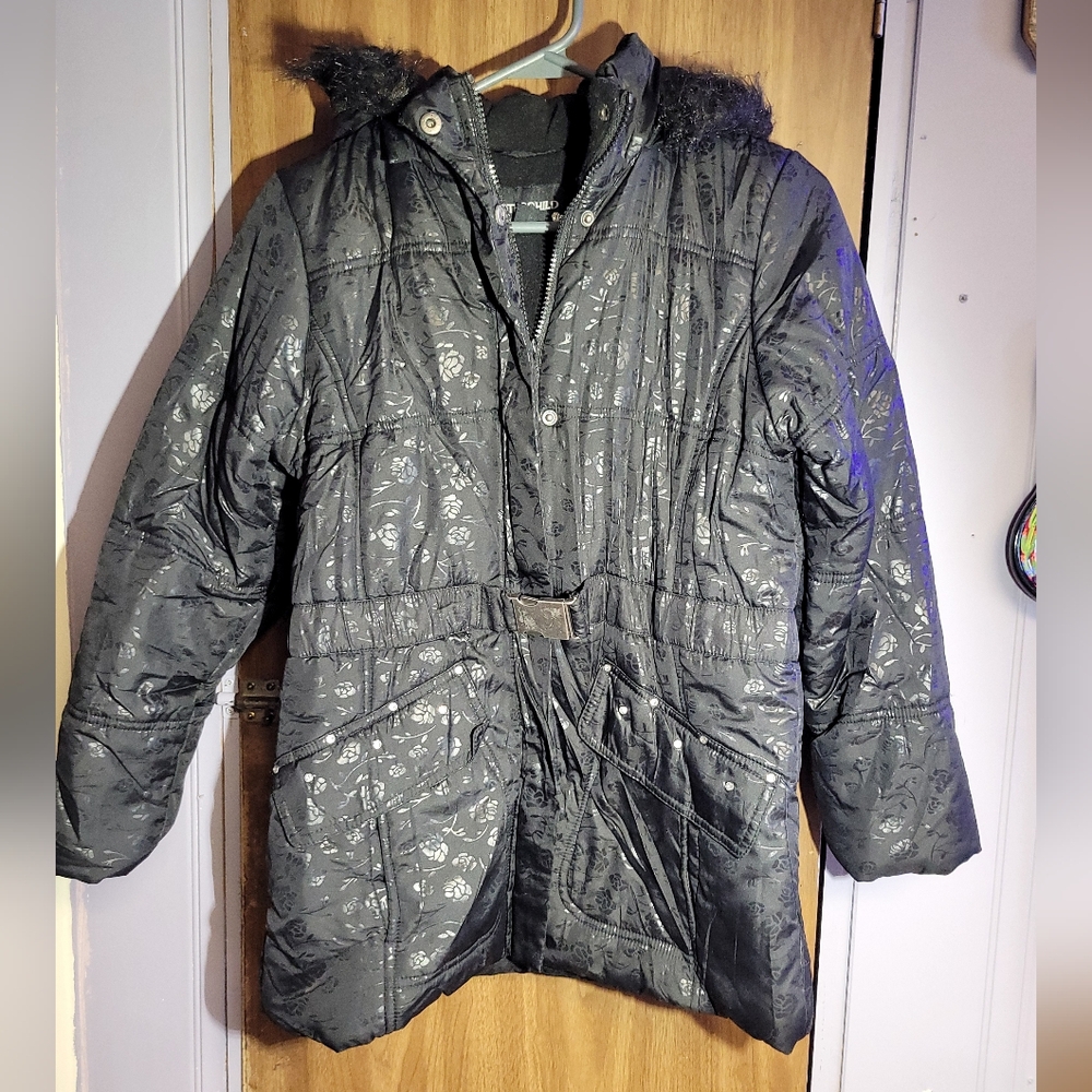 Rothschild girls xl 14/16 Black Puffer Coat for Kids